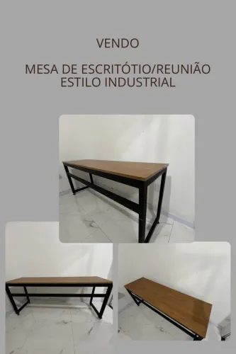 Mesa de escritório/ escrivaninha estilo industrial