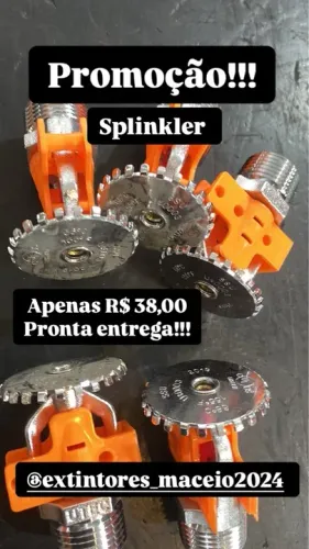 Sprinklers para combate a incêndio - Promoção!