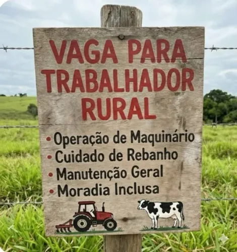 Vaga para Trabalhador Rural