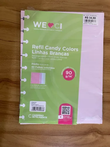 Refil Caderno Inteligente Médio