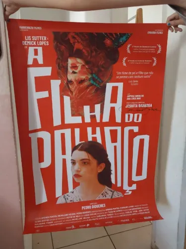 Pôster do Filme: A Filha do Palhaço (autografado pelo Jesuíta Barbosa)