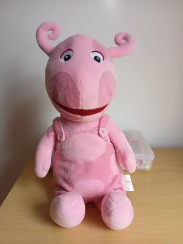 Pelúcia Uniqua Backyardigans com som 35cm - Original Nickelodeon - em excelente estado