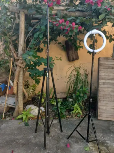 ring light + outro tripé 