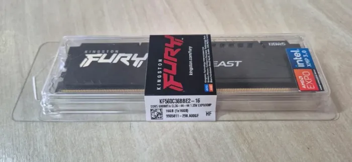 Memória Ram Kingston Fury Beast DDR5 6000Mhz 16GB