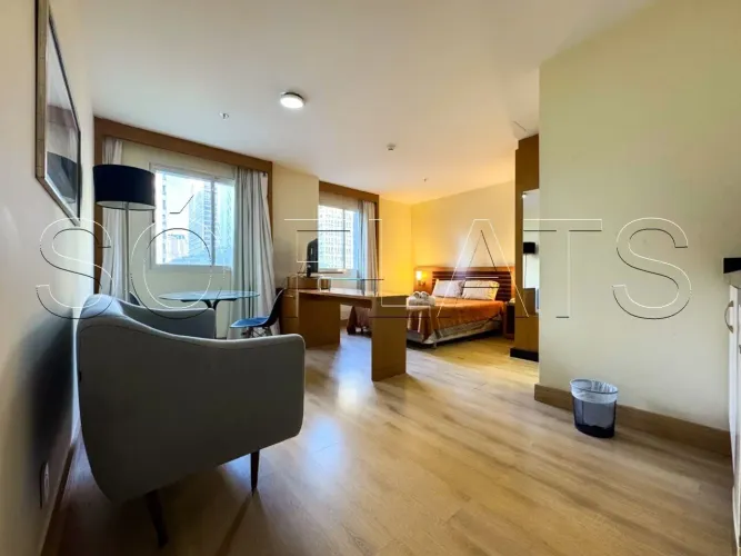 Wyndham SP Paulista, flat disponível para locação contendo 29m², 01 dormitório e 01 vaga d