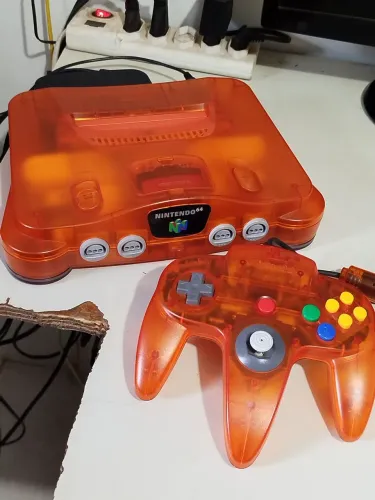 Nintendo 64 coleção sabores tangerina na caixa