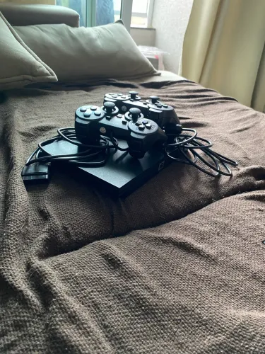 PlayStation 2 Completo com 2 Controles e Cabos
