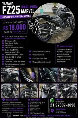 Fz25 Pantera Negra