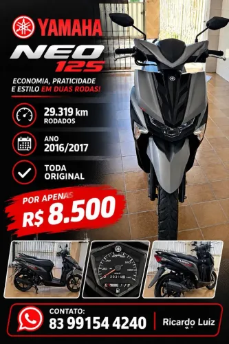 Yamaha NEO125, 2016/2017 toda original, contatar Ricardo *
