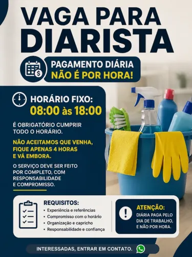 VAGA - DIARISTA