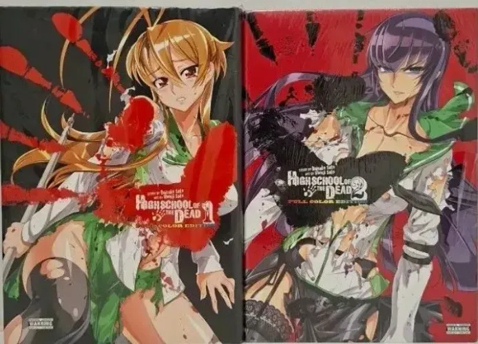 Mangá Highschool of the dead Full color Edition ( Inglês ) vol 1 e 2