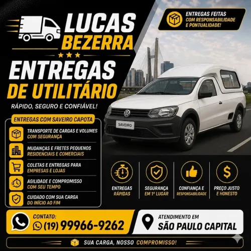 Lucas Bezerra Entregas: Transporte Rápido, Seguro e Confiável em São Paulo