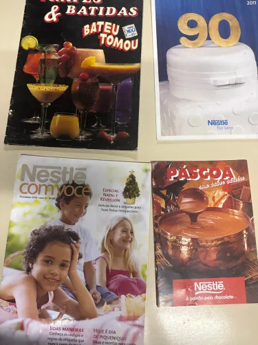 4 Revistas Nestlé colecionador - receitas