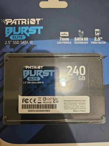 Ssd Patriot elite 240gb