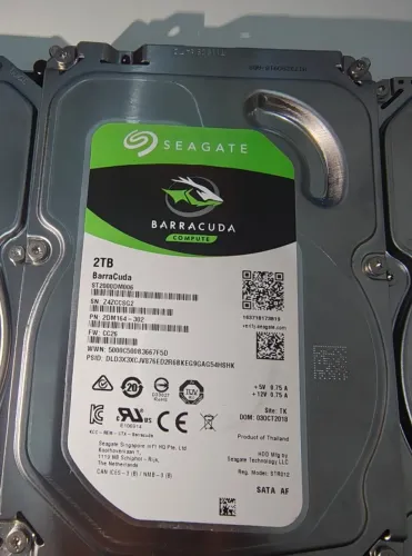 HD Seagate BarraCuda 2TB Sata 3 3.5" (ST2000DM006)