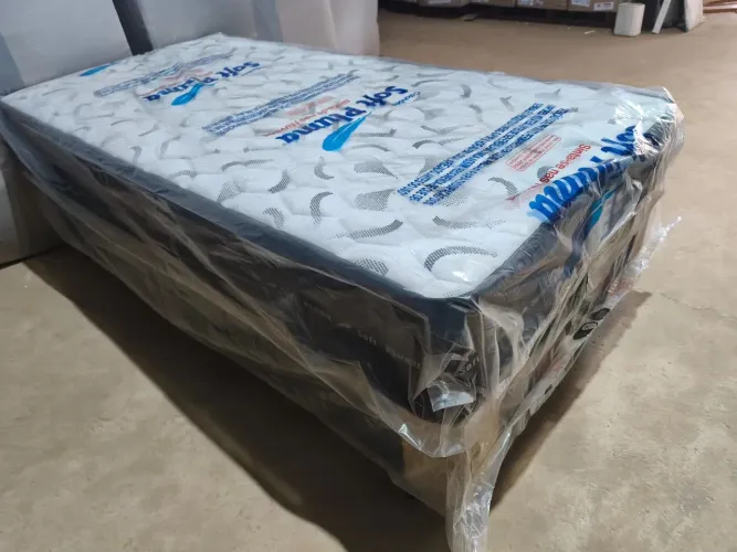 Cama box solteiro colchão molas ensacadas - entrega gratuita 