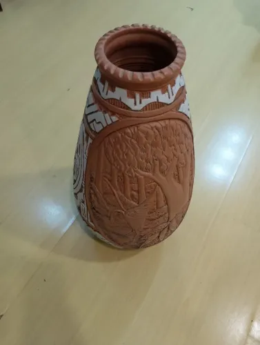 Vaso cerâmica Marajoara 62 cm altura
