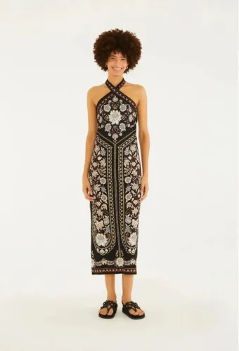 Vestido coladinho midi Farm