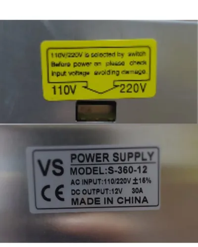 FONTE METÁLICA 12V 30 AMP 360 W BIVOLT