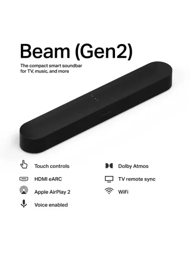 Sonos Beam Gen 2 - Nova (Sem Uso / Na Caixa)