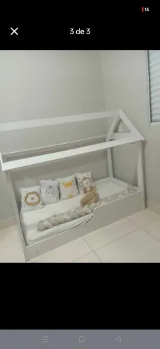 Mini cama infantil com colchão