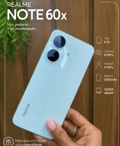 Telefone Promoção Barato - Realme Note 60x + Lacrado - Original 64/4 Verde
