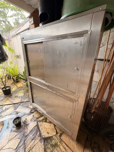 Armário de inox para cozinha industrial