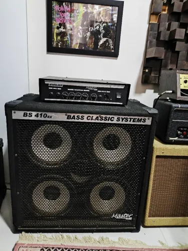 Amplificador Cabeçote + Caixa 4x10 Master Audio BS 410EX para Baixo