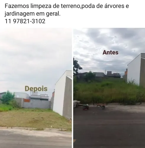 Limpeza de terreno e jardinagem em geral