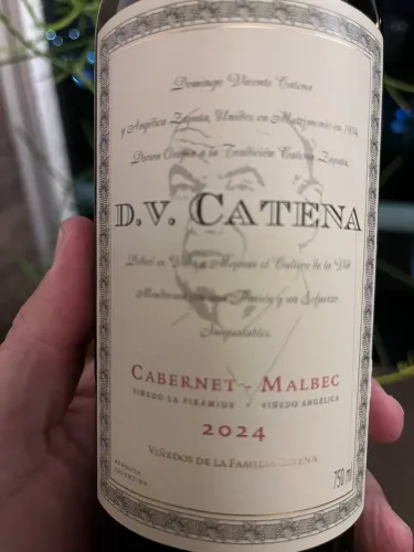Vinho argentino DV Catena Cabernet Malbec 2024