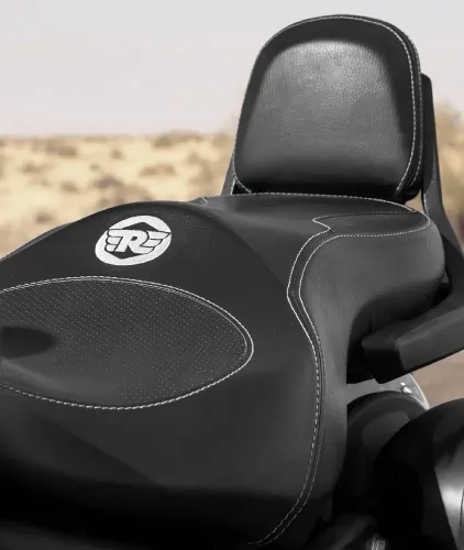 Banco com Sissy bar super meteoro 650