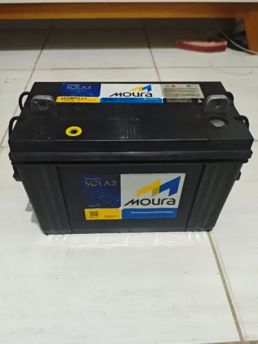 Bateria estacionaria Moura 105 amperes semi nova 2025 com garantia
