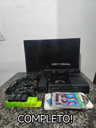 ? Xbox 360 completo + Kinect + Monitor 23"