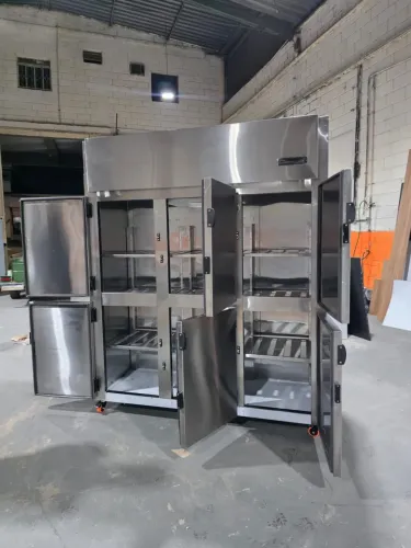 Geladeira refrigerada para cozinha 6 portas inox
