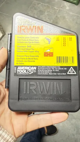  Jg broca concreto 7 pçs 3,5 a 9,5mm Irwin