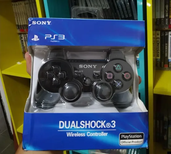 Controle PS3 - Novo / Sem Fio - Acompanha Cabo para carregar