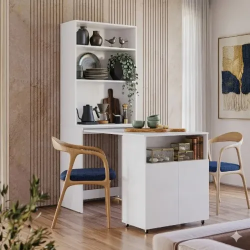 Mesa de computador Cannes branco