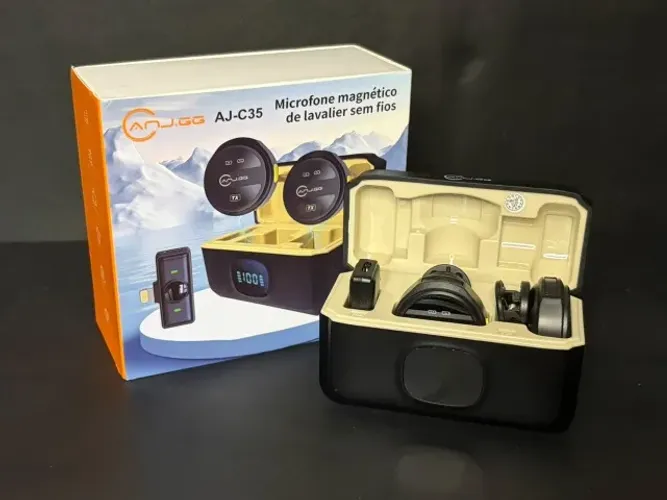 Microfone de Lapela Sem Fio - Para iphone