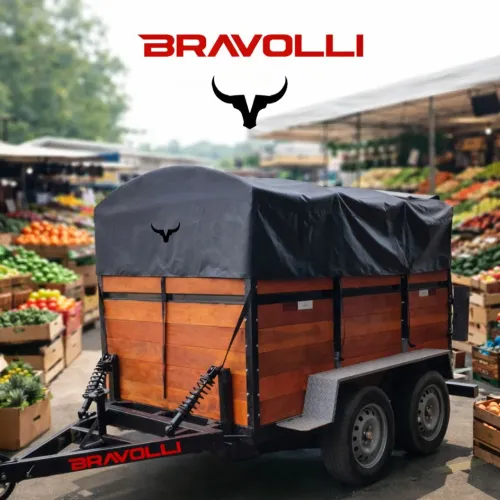 Carretinha BRAVOLLI ' Linha BX - Reboque Alta Produtividade 