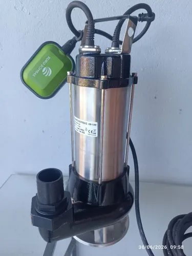 Bomba d'água 1,76 Hp submersível água suja e esgoto