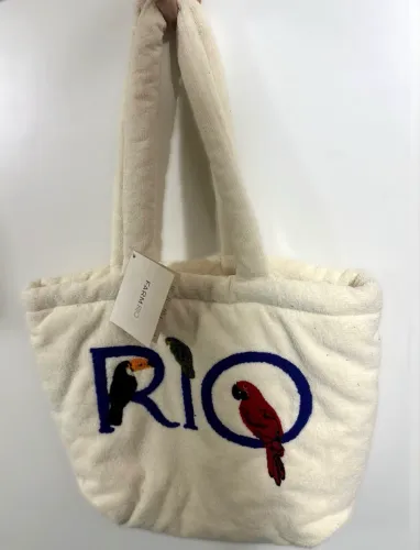 Bolsa de praia farm rio off white (nova na etiqueta)