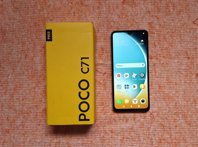 Xiaomi poco C71 128 GB de memória e 8 de RAM na caixa