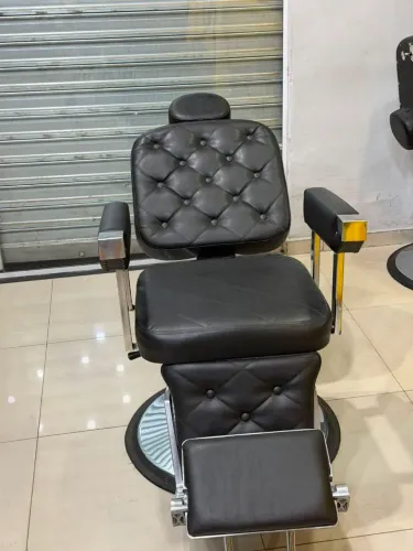 Cadeira de barbeiro marri reclinável zera