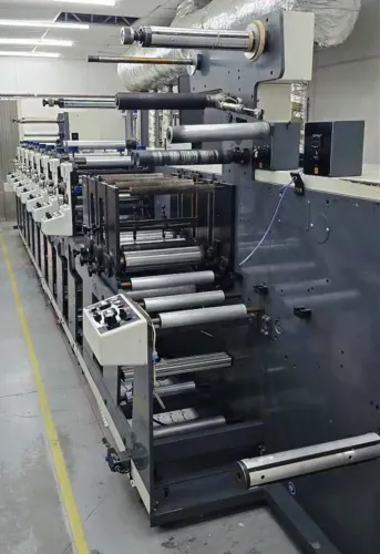 Flexográfica modular Etirama Superprint 350mm, 8 UVs, 2019, Vídeo Scan, cold, ferramental