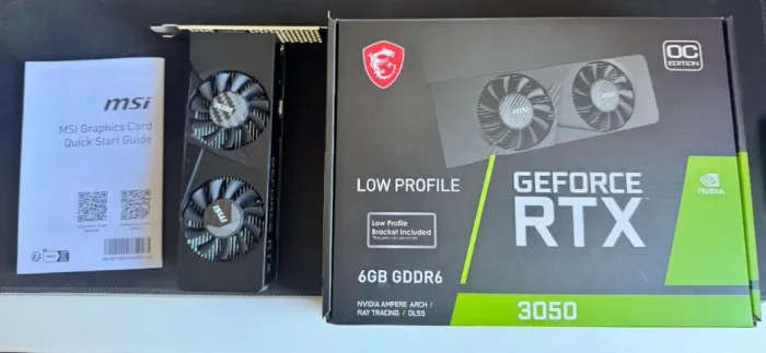 Placa De Vídeo Msi Geforce Rtx3050 Lp 6gb 96b Gddr6 OC
