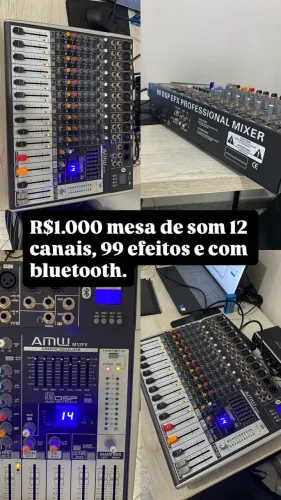 Mesa de som AMW 12canais