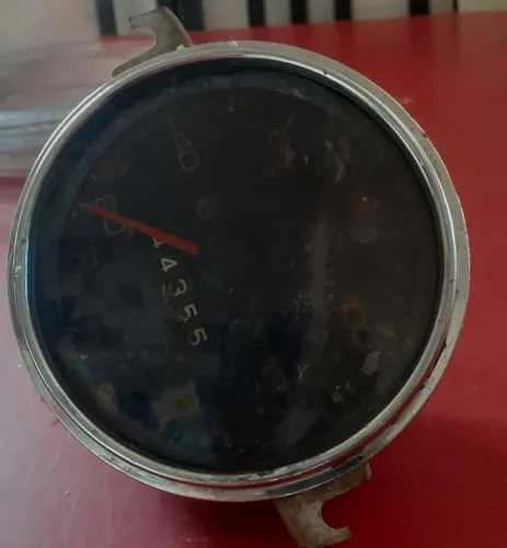 Velocímetro Antigo VW Original Ponteiro Vermelho Usado 113957021 7