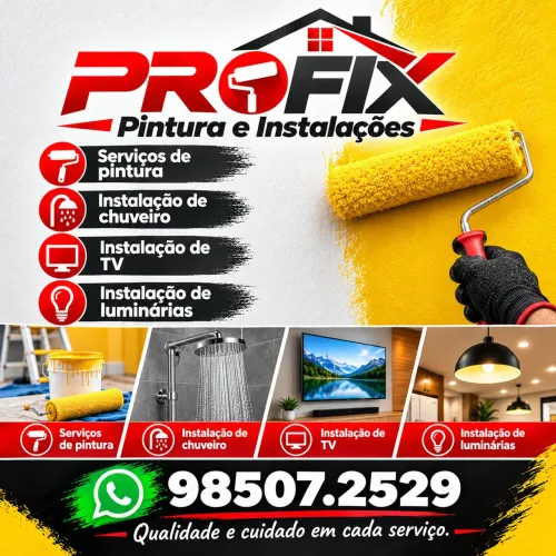 Serviços de pintura e instalações