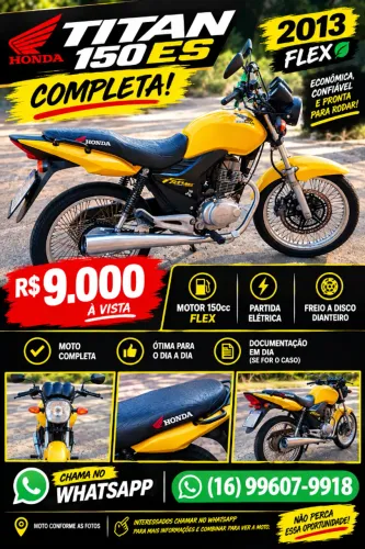 Vendo Moto Titan 2013 ESDI FLEX