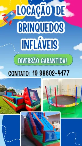 LOCAÇÃO DE BRINQUEDOS INFLÁVEIS CAMPINAS E REGIÃO